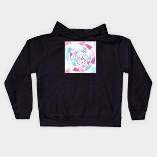 Diamond Swirl Pastel Arrow Pattern Kids Hoodie